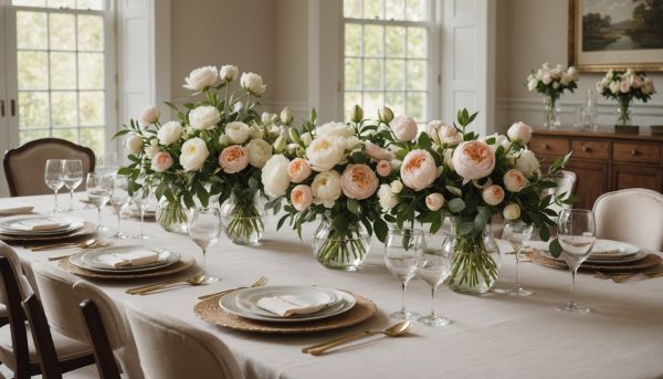 Centres de table fleuris et créations personnalisées